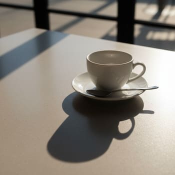 Эллипс тени от чашки