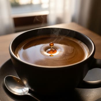 Эспрессо с каплей апельсинового масла