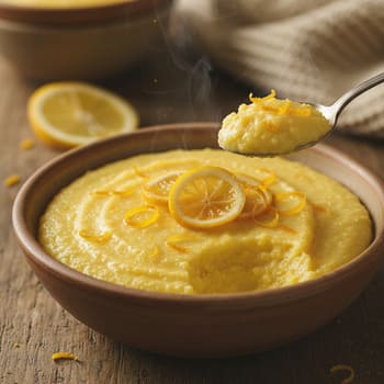 Лимонная полента, без глютена