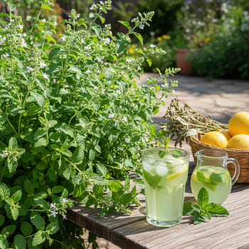 Лимонный шраб с вербеной